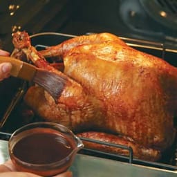 Roast Turkey with Pomegranate Molasses Glaze