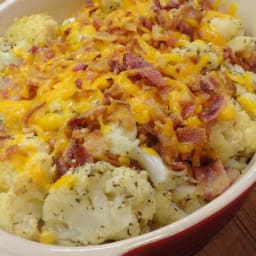 Roasted Bacon Cheddar Cauliflower