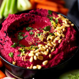 Roasted Beet Cauliflower Hummus