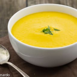 Roasted Butternut Squash Soup {traditional & Vitamix versions}