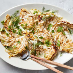 Roasted Cabbage Wedges With Lemon Vinaigrette