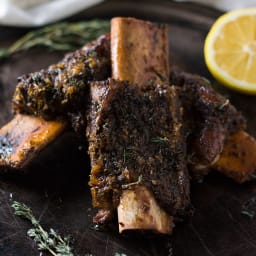 Roasted Greek-Style Beef Ribs