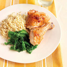 Roasted Paprika Chicken with Greens and Grains