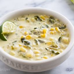 Roasted Poblano Corn Chowder