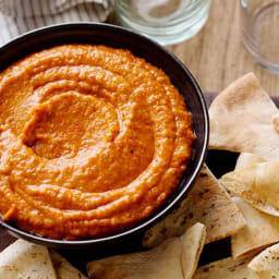 Roasted Red Bell Pepper Hummus