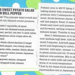 Roasted Sweet Potato Salad with Red Bell Pepper