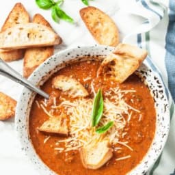 Roasted Tomato Basil Soup Recipe