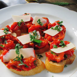 Roasted Tomato Bruschetta