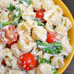 roasted garlic pasta salad