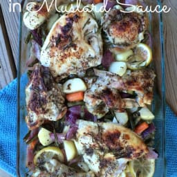 Rosemary Chicken and Veggies in Mustard Sauce Recipe