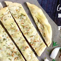 Rosemary Garlic Flatbread (gluten, grain, and nut free, paleo)