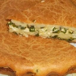 Russian Green Onion and Eggs Pie