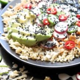 Salmon and Avocado Sushi Bowl