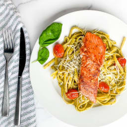 Salmon Pesto Pasta