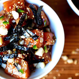 Salmon Poke with Macadamia Nuts