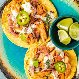 Salmon Tacos (Mediterranean-Style)