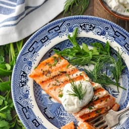 Salmon with Dill Sauce