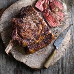 Salt and pepper côte de boeuf