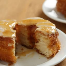 Salted Caramel Crescent Doughnuts