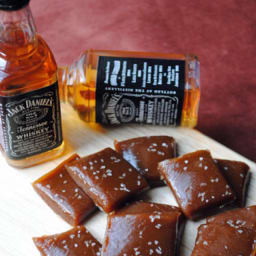 Salted Whiskey Caramels