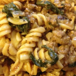 Sausage and Spinach Pasta