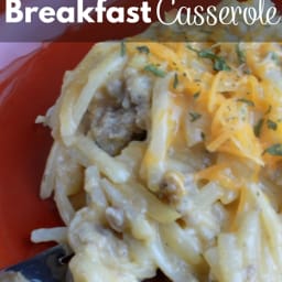 Sausage Hash Brown Breakfast Casserole