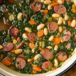 Sausage, Kale, & Cannellini Bean Soup