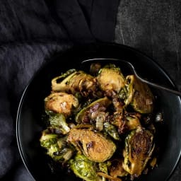 Sauteed Brussels Sprouts with Bacon