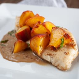 Sautéed Chicken with Peaches Recipe