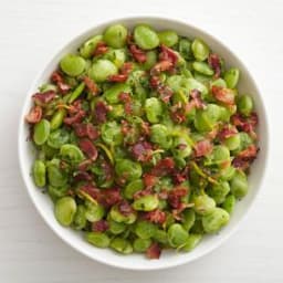 Sauteed Lima Beans with Bacon