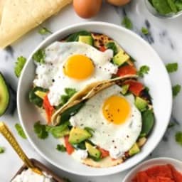 Savory Breakfast Tacos + Coconut Cream Cheese