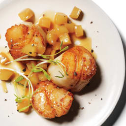 Scallops with Apple Pan Sauce