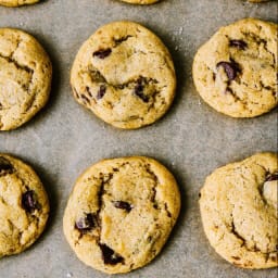 Vegan Sea Salt Chocolate Chip Cookies