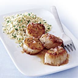 Seared Scallops with Blood Orange-Shallot Sauce