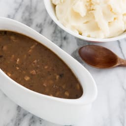 Shallot and Shiitake Gravy