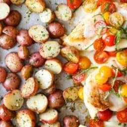 Sheet Pan Bruschetta Chicken