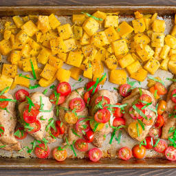 Sheet Pan Bruschetta Chicken