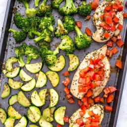 Sheet Pan Bruschetta Chicken