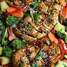 Sheet Pan Sesame Teriyaki Chicken and Veggies