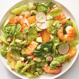 Shrimp Salad with Coconut Green Goddess Dressing