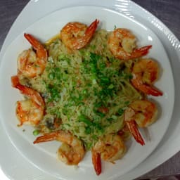 Shrimp and Portebello Mushroom Pasta