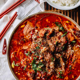 Sichuan Boiled Beef (Shuizhu Niurou)