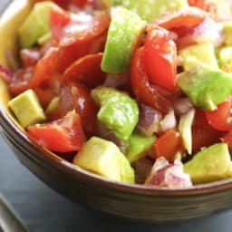 Simple Tomato and Avocado Salad