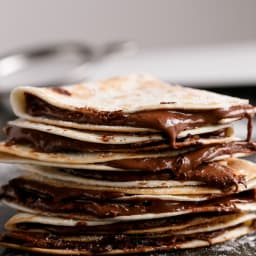 Simple Nutella Quesadillas