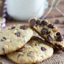 Single-Serving Size Oatmeal Chocolate-Chip Cookies