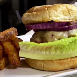 Sirloin Cheese Burgers and Fries