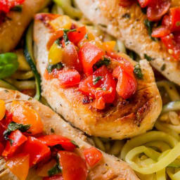 Skillet Bruschetta Chicken Dinner