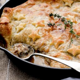 Skillet Chicken and Mushroom Pot Pie