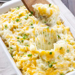 Skinny Cheesy Potato Casserole