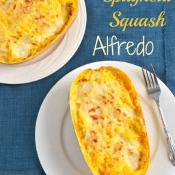 Skinny Spaghetti Squash Alfredo